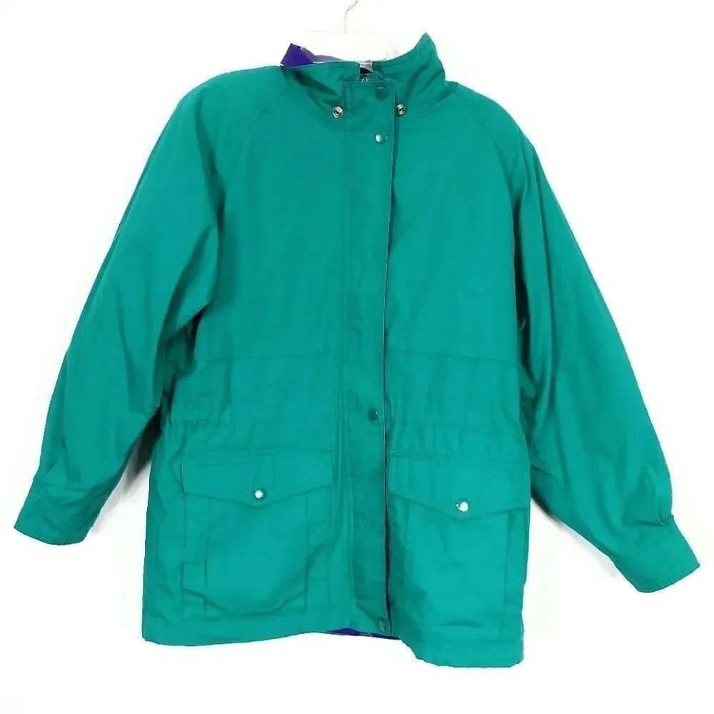 Vintage Towne by London Fog Green & Purple Jacket